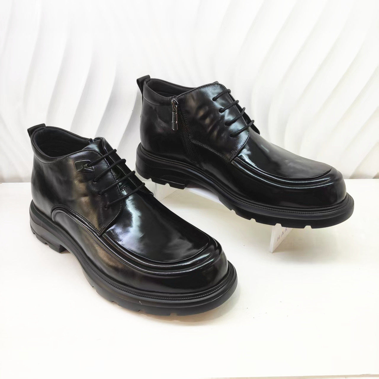 MA264148正品Harson/哈森26秋冬时尚加绒宴会系带商务正装男皮鞋