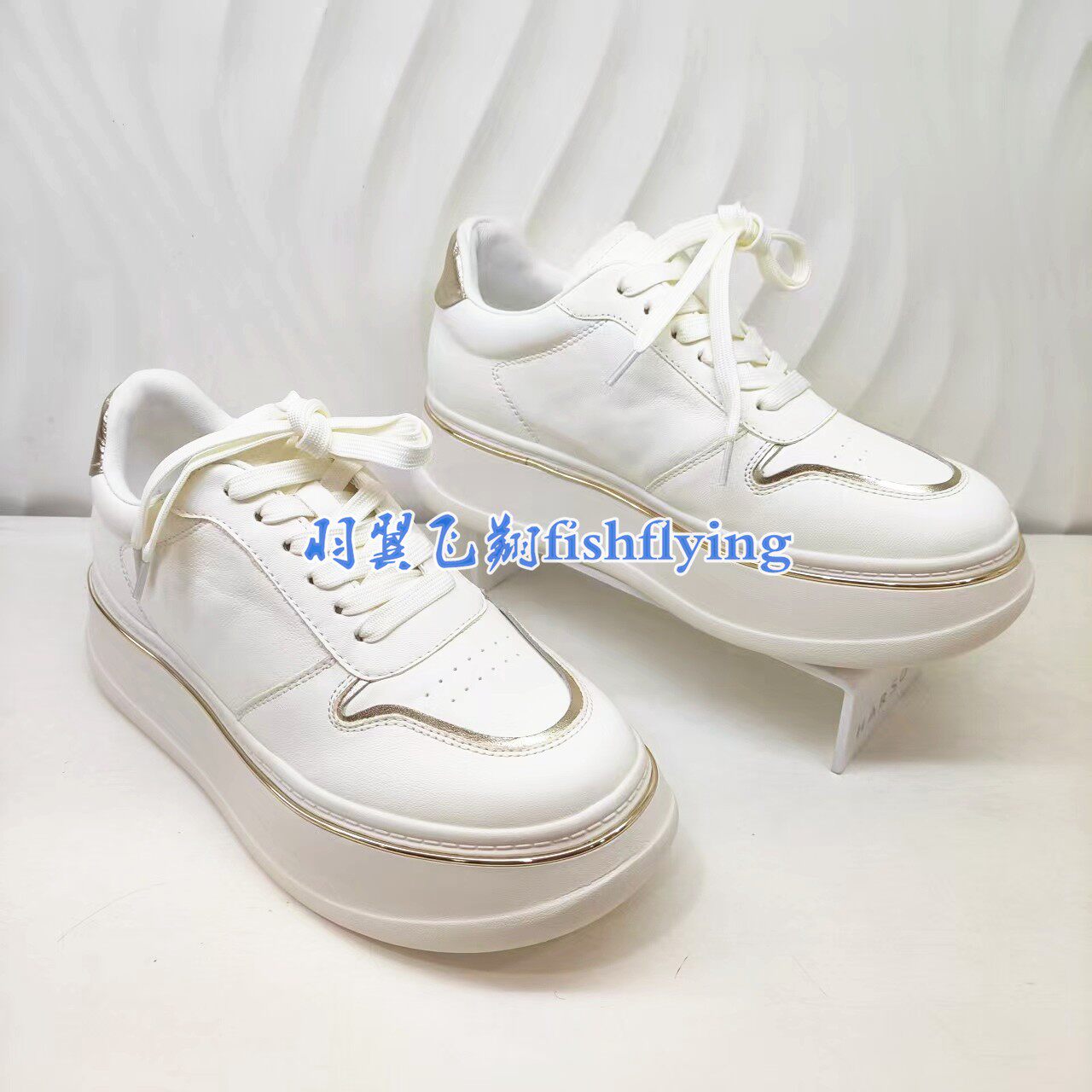 HCS268406哈森专柜正品202春秋款运动百搭小白鞋厚底休闲女板鞋