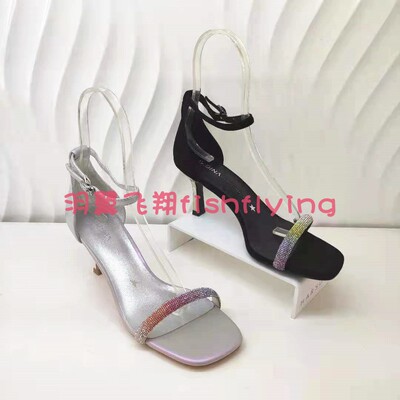 细高跟七彩钻女凉鞋卡迪娜