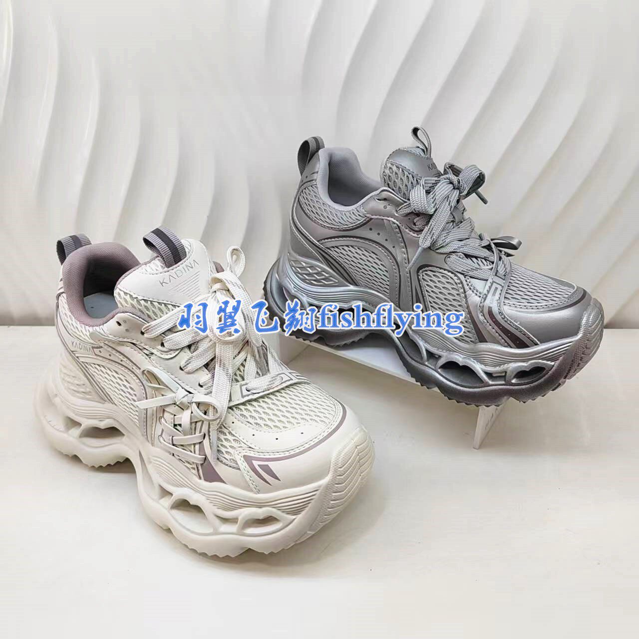 KCL262303卡迪娜专柜正品26春秋新款厚底增高老爹鞋休闲运动女鞋