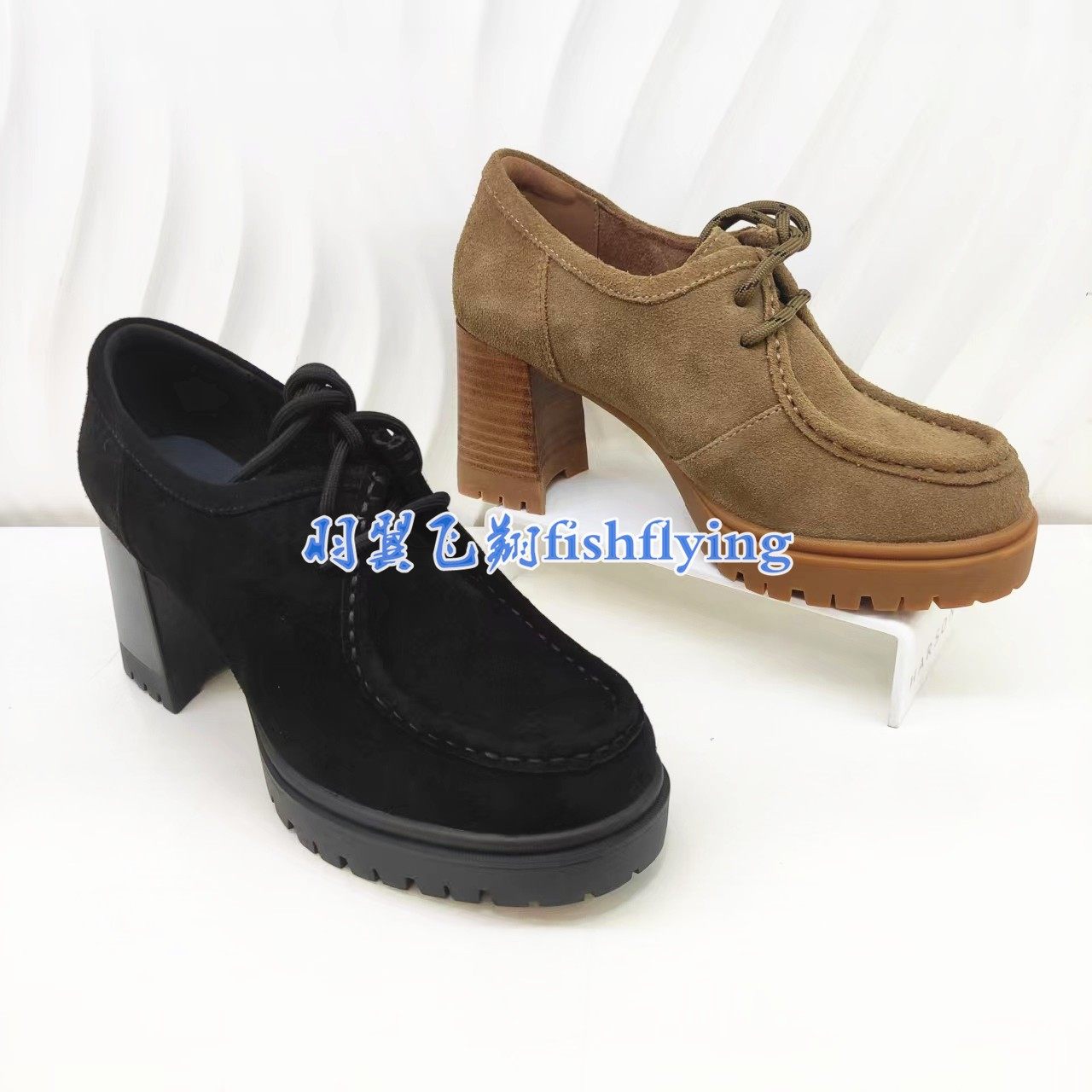 HL257151Harson/哈森专柜正品25春秋粗高水台底深口尖头女单鞋