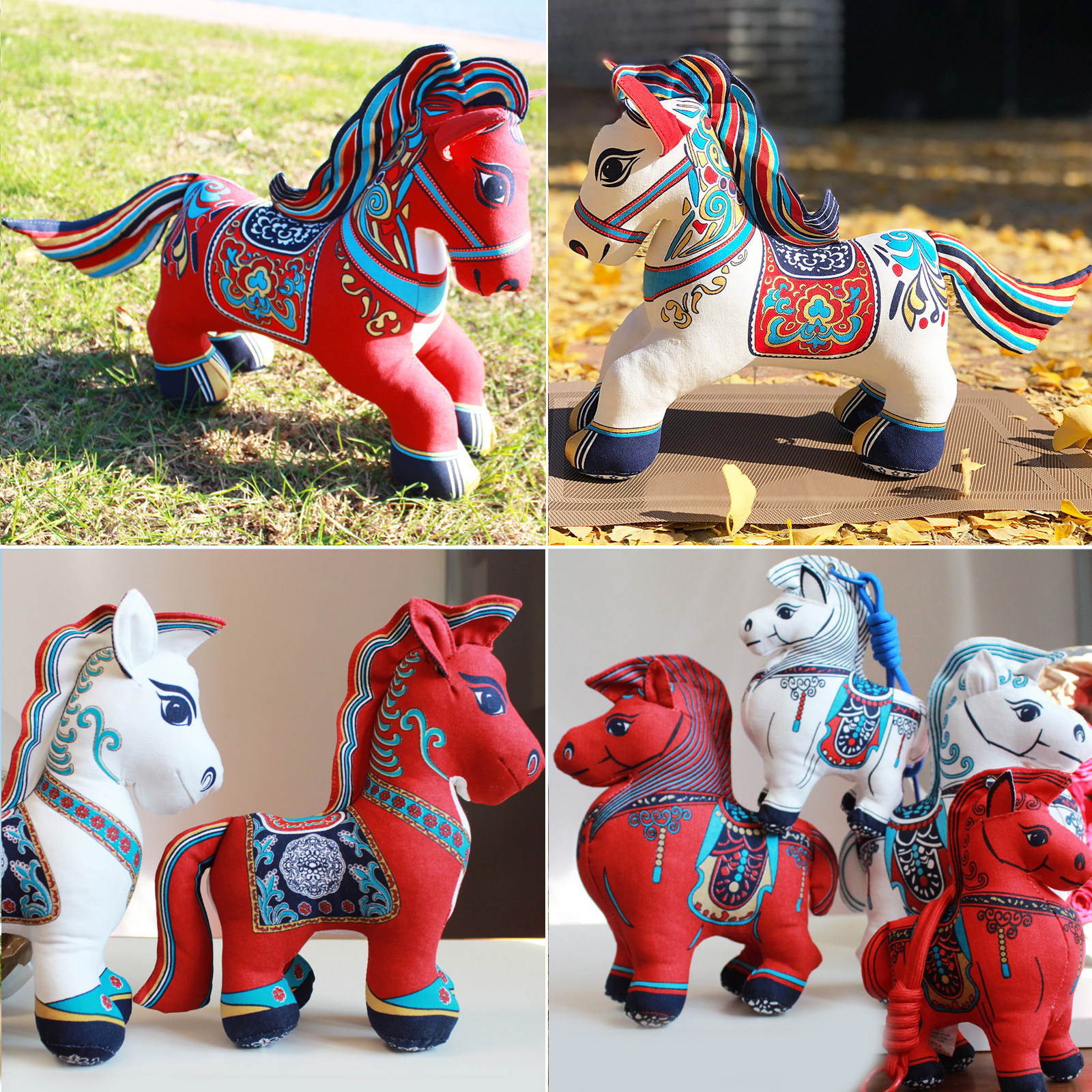 2026新年吉祥物马 非遗文创布偶摆件手工工艺品 布络马中国风特色