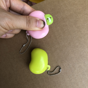 蚕豆挤挤挂件挤挤乐捏捏可爱萌宠礼物礼品创意挂件（消耗品慎拍）