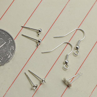 花影梦古风汉服步摇发簪DIY小配件头饰品材料*铜镀银耳钩耳钉耳针