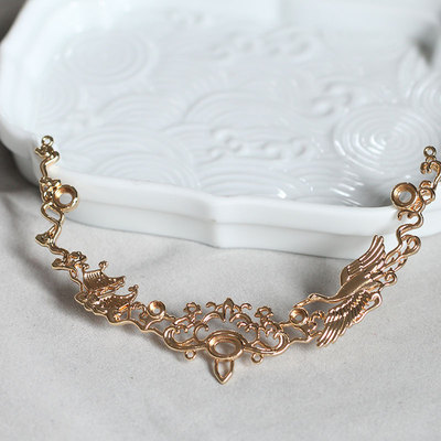 花影梦黄铜保色璎珞配件