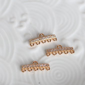 排吊保色黄铜锆石微镶小吊坠耳环项链手链发簪小配件发饰材料时尚