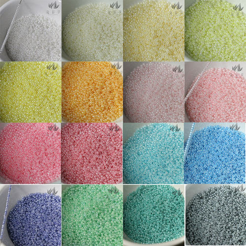 2mm国产优质奶油米珠发簪头饰