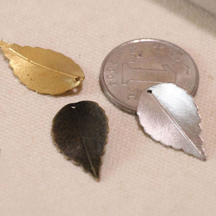 花影梦古风汉服步摇发簪DIY配件头饰品材料*铜质树叶子26mm*15mm