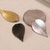 花影梦古风汉服步摇发簪DIY配件头饰品材料 铜质树叶子26mm 15mm