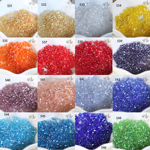 花影梦DIY发簪步摇饰品配件*日本进口星牌MGB炫彩管珠2mm