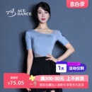 练功服广场舞服SY293 ACEdance拉丁舞女摩登舞上衣网纱拼接棉长袖