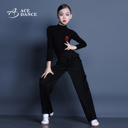 ACEDANCE拉丁舞练功服口袋裤