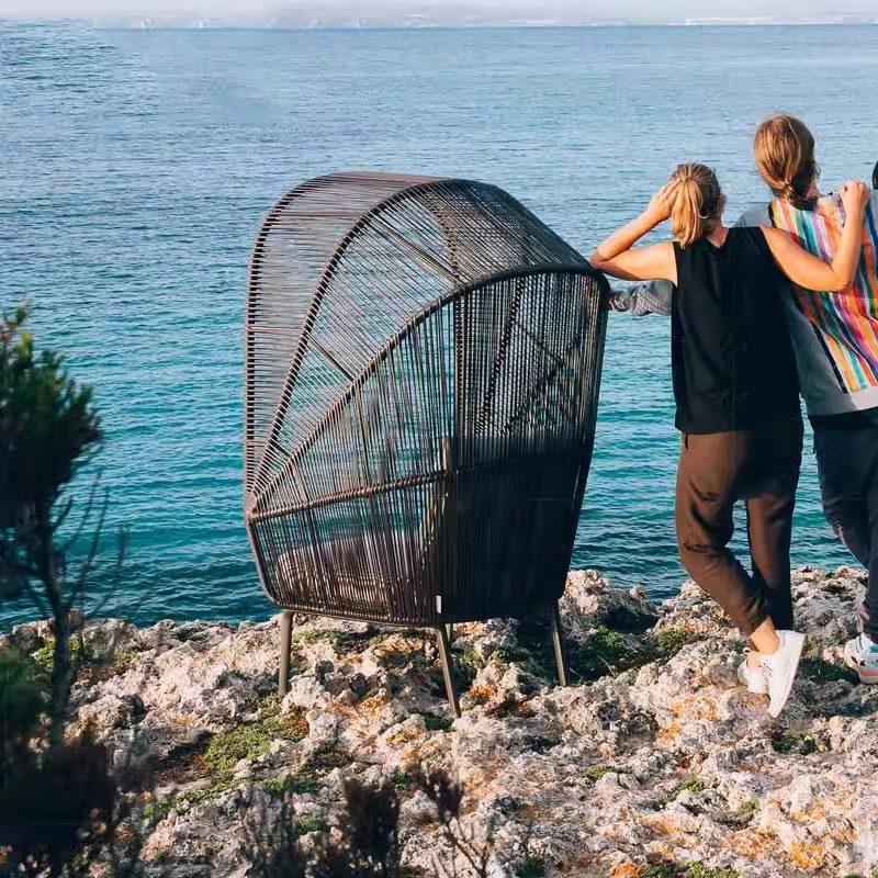 藤椅户外庭院花园藤编休闲沙发北欧风铝合金创意沙发绳编沙发,住宅家具,户外沙发,淘宝优惠券,粉丝福利购,淘宝优惠卷