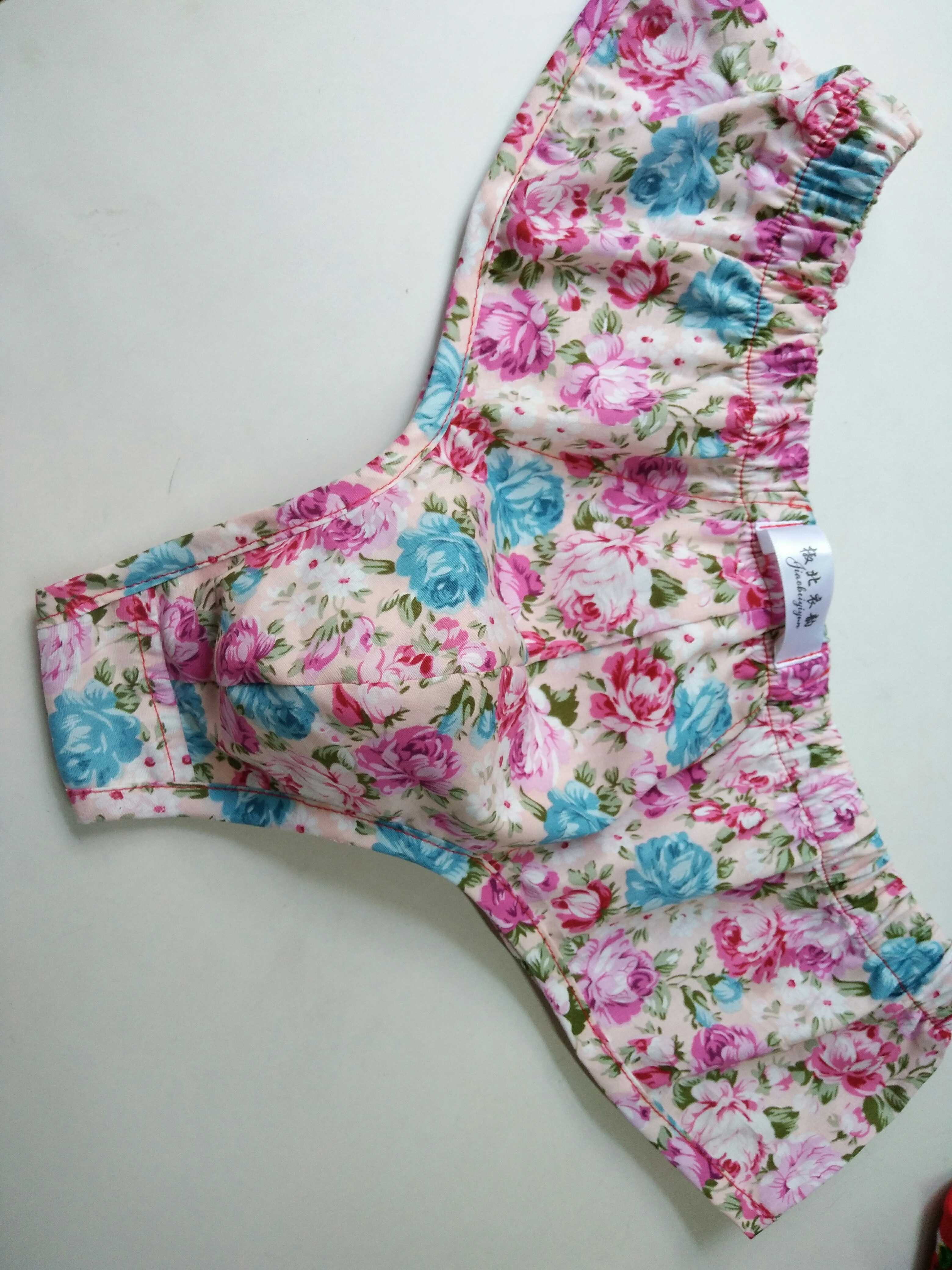 复古碎花透气半包臀性感男内裤