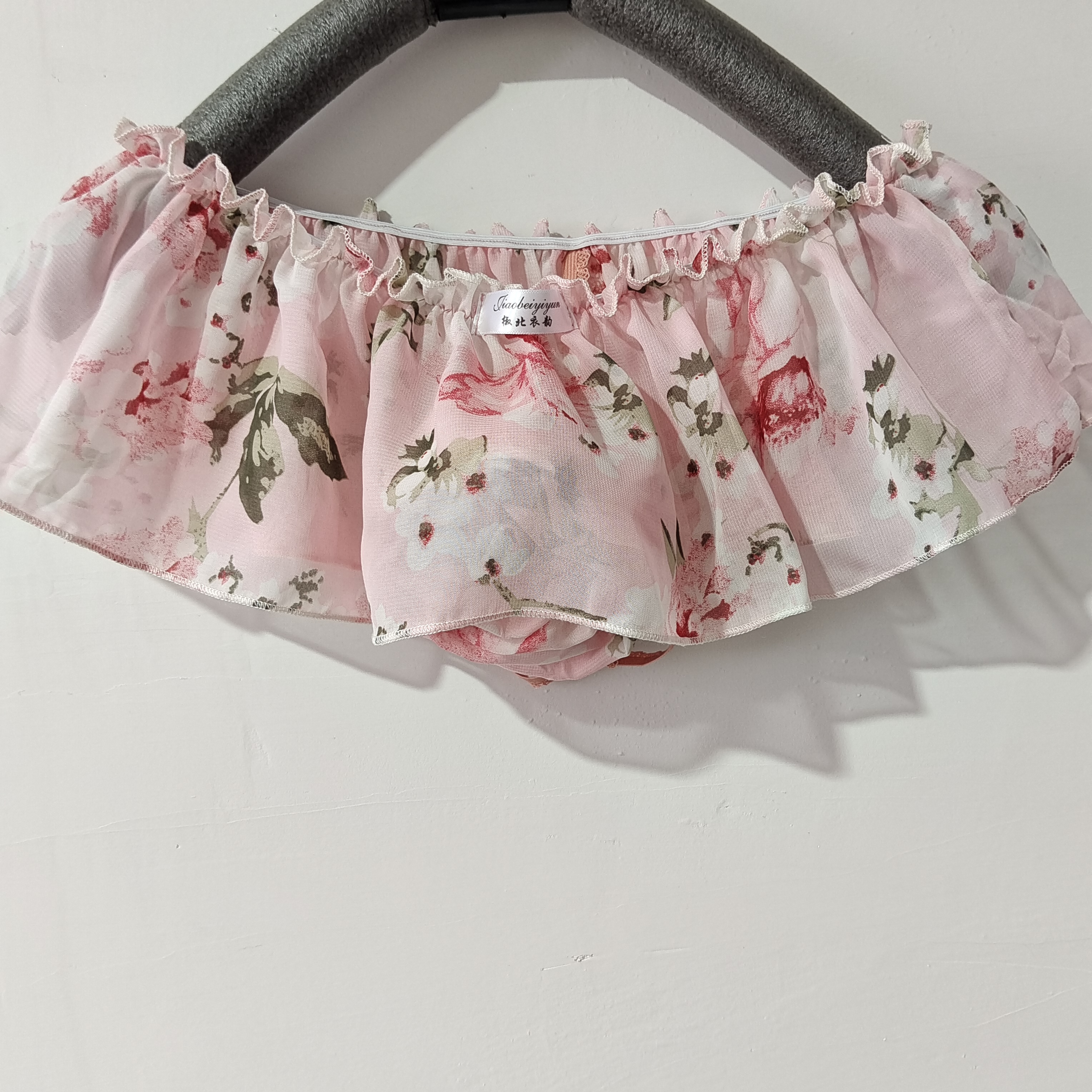 椒北衣韵原创复古印花雪纺透气男低腰性感吊花卡臀漏蛋穿j内裤头