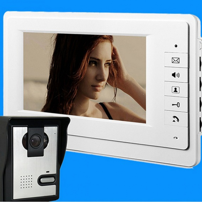 可视对讲门铃家用高清有线别墅对讲楼宇门禁系统设备机无线