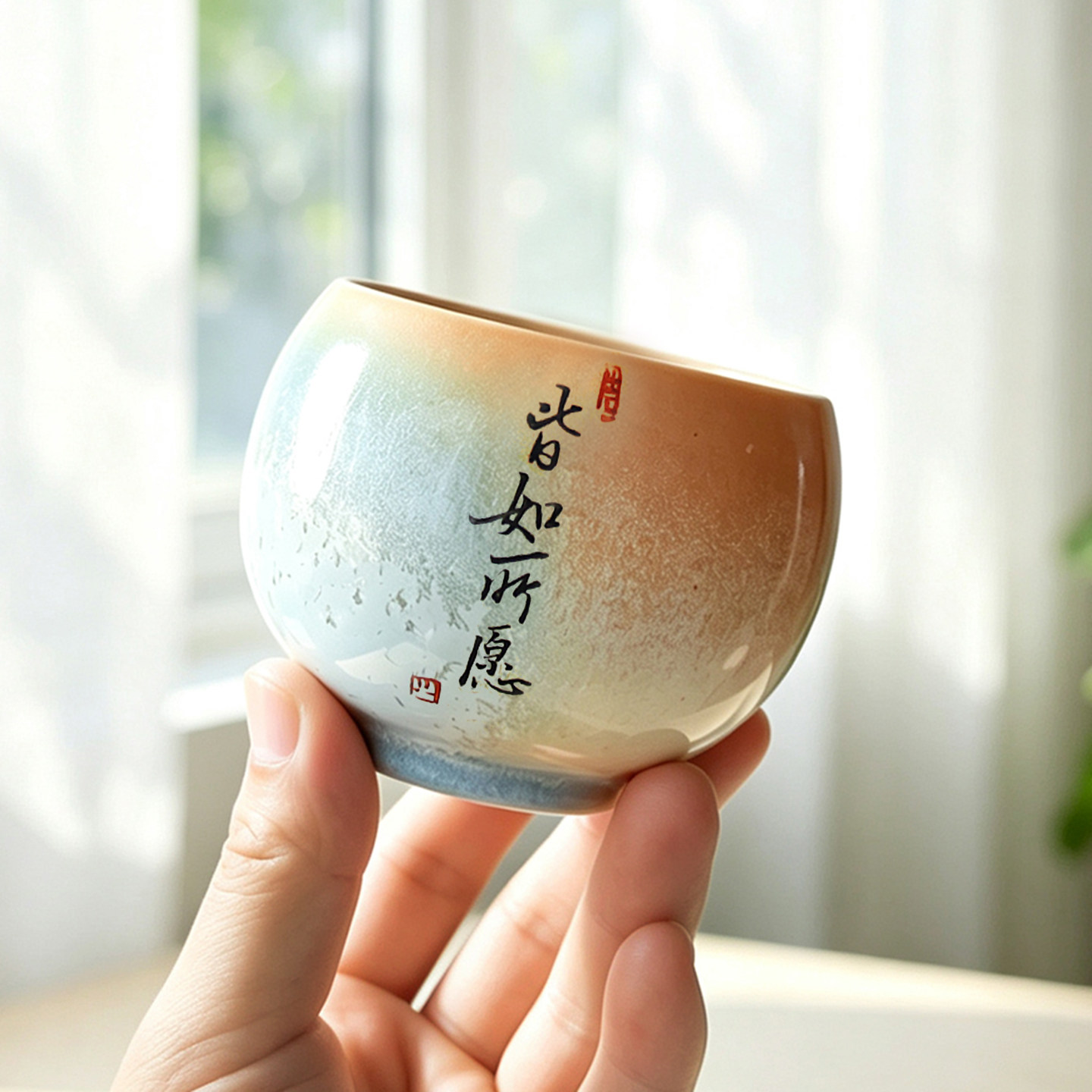 景德镇陶瓷主人杯单杯茶杯品茗杯高档男士女士个人专用杯子定制