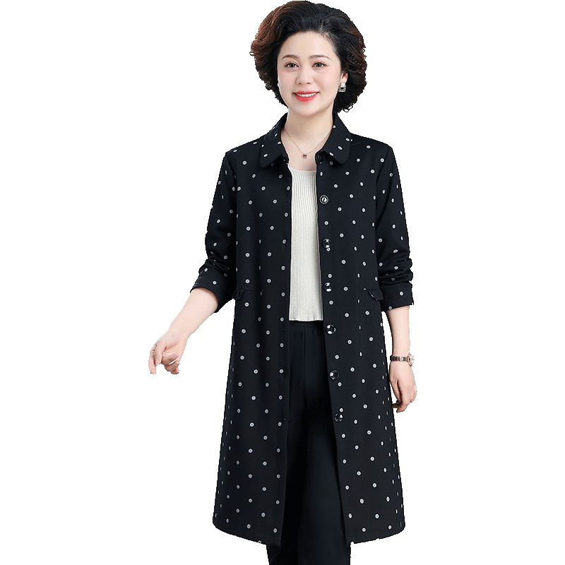 风衣洋气妈妈装2024春季外套中年
