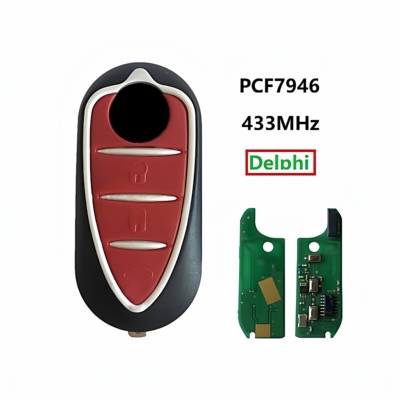 适用于阿尔法.罗密欧3键智能钥匙PCF7946 chip 433MHz