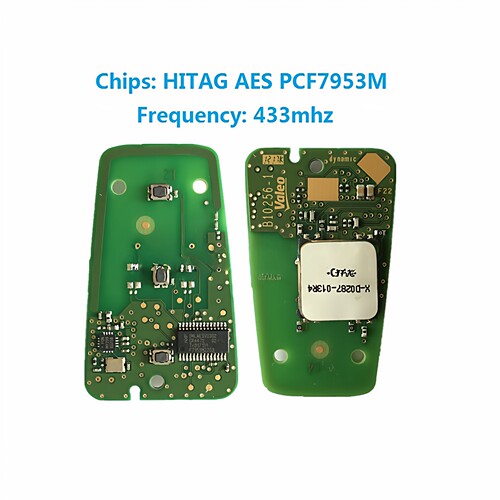 适用于标志.雪铁龙3键原厂板434 MHz  HITAG AES PCF7953M（PCB)