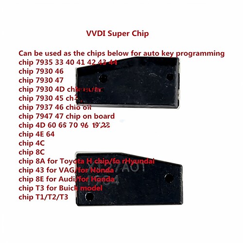 Xhorse VVDI超级芯片XT27A01 XT27A66用于ID46 40 43 4D 8C 8A T3