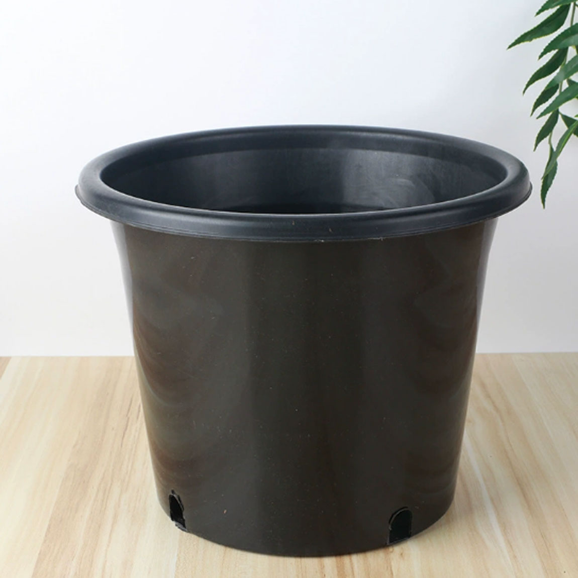 塑料花盆基地种植多肉盆育苗盆种菜盆绿植黑色圆反边红色花盆热销