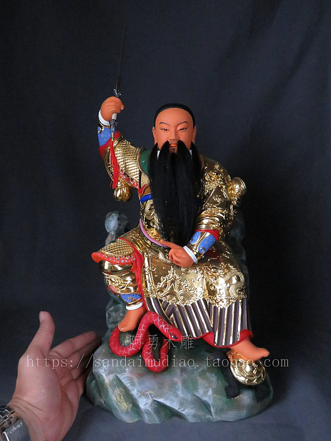定制找阿勇！昌永阁精品做工 玄天上帝 真武 木雕神像 樟木神像