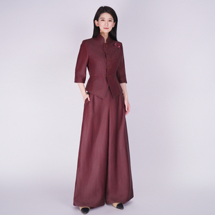 国风香云纱套装 女春夏 精致刺绣气质通勤清凉新中式 浒城古娘新款