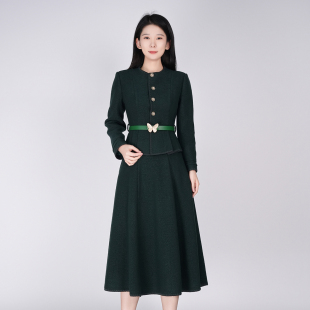 女款 浒城古娘新款 国风套装 西服上衣新中式 春秋 绵羊毛气质通勤长袖