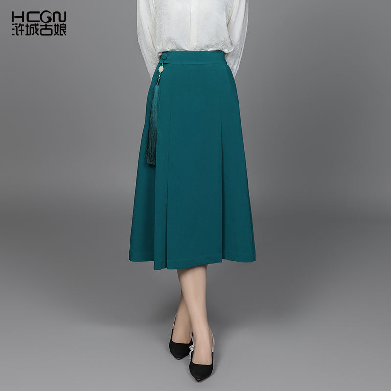 中长款国风流苏时装料百搭半身裙