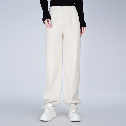 秋冬加绒百搭卫裤休闲裤