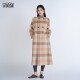 浒城古娘新款 绵羊毛气质减龄格子通勤新中式 国风双面呢大衣女春秋