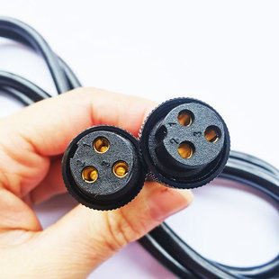 HHB 4000B电动螺丝刀电源线三芯连接线柏瑞克 4500B电批三孔线TSL