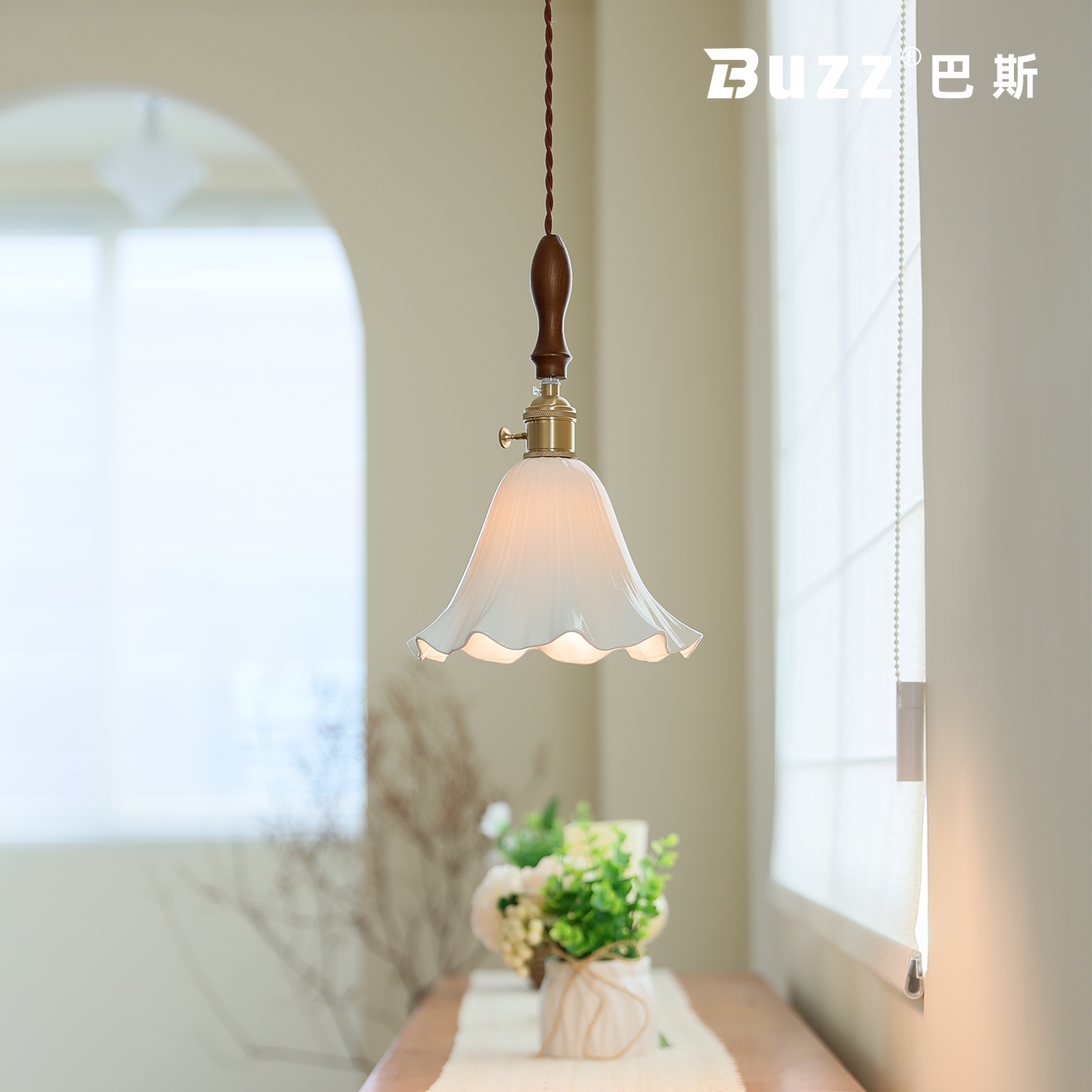 法式中古风木槿花吊灯