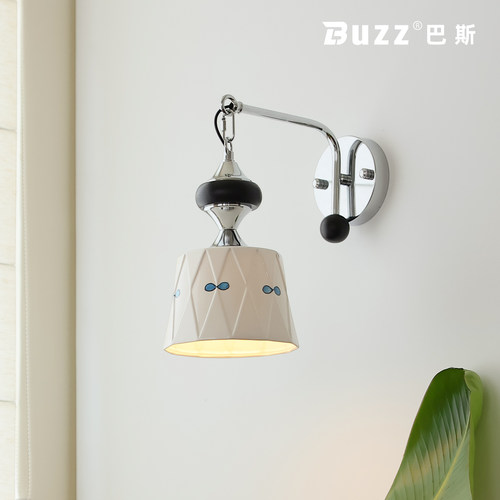 中古风陶瓷壁灯主卧室房间床头灯