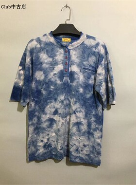 【原 价¥168】vintage  韩国制  美国古着CHUCU CHIPS门筒领体恤