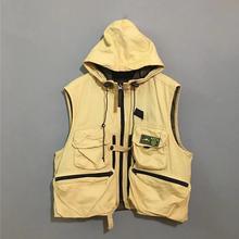 【上新价¥178】vintage  美国古着NPCA连帽多袋户外工装黄色马甲