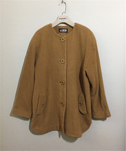 【原 价¥178】vintage  日本古着PACO圆领驼色羊毛呢外套