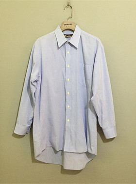 【原 价¥98】vintage  美国古着PLAYB0Y通勤款天蓝色涤棉衬衫