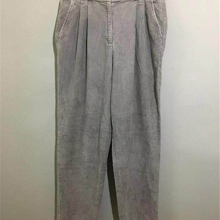 【上新价¥188】vintage香港制 美国古着Talbots灯芯绒宽版直筒裤