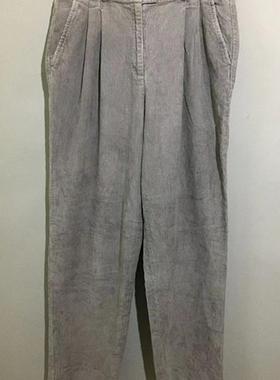 【上新价¥188】vintage香港制 美国古着Talbots灯芯绒宽版直筒裤