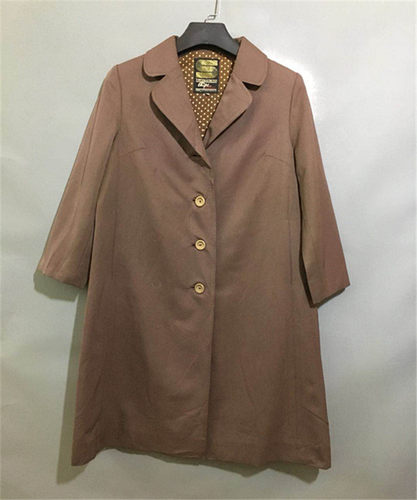 vintage日本古着单排扣廓形风衣