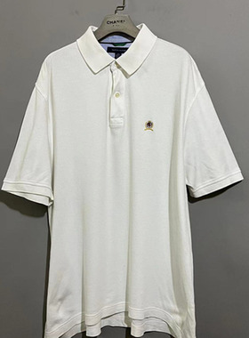 【上新价118】vintage  美国古着T0MMY H1LFIGER学院风白色Polo衫