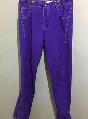 【上新价¥188】vintage  日本古着hophips 3D款紫色锥形小脚裤