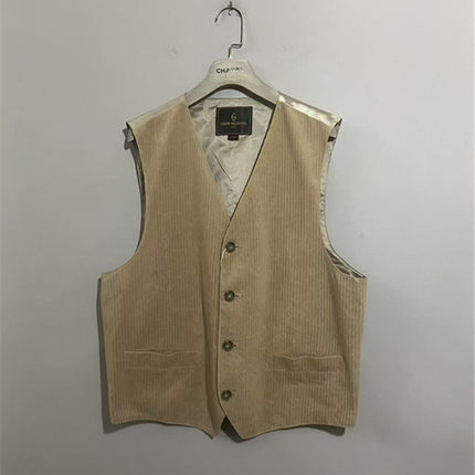 【上新价188】vintage  意大利奢侈古着Gianni Valent1no驼色马甲