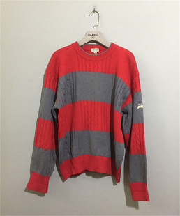 【原 价¥188】vintage  日本制  英国古着HARDY AM1ES拼色毛衣