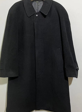 【上新价178】vintage 日本古着Limousine插肩袖通勤长款毛呢大衣