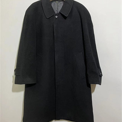 【上新价178】vintage 日本古着Limousine插肩袖通勤长款毛呢大衣