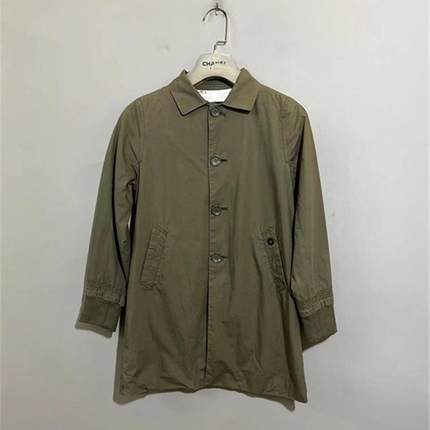 【上新价178】vintage  意大利时装古着D1ESEL罗纹拼接九分袖衬衫