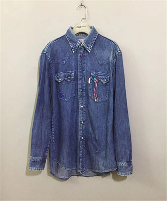 【原 价¥488】vintage  日本制古着BLUE BL*E纳瓦霍绿松石扣衬衫